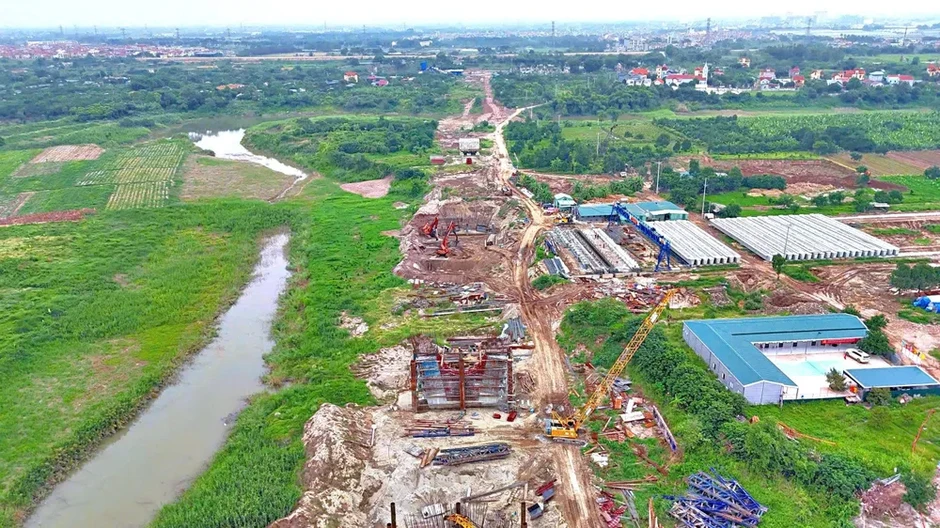 Hà Nội: Cầu Thượng Cát vào giai đoạn thi công then chốt Hà Nội: Cầu Thượng Cát vào giai đoạn thi công then chốt