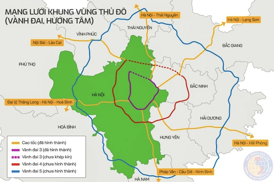 Hà Nội đề xuất xây dựng Vành đai 5 quy mô 8 làn xe cao tốc Hà Nội đề xuất xây dựng Vành đai 5 quy mô 8 làn xe cao tốc