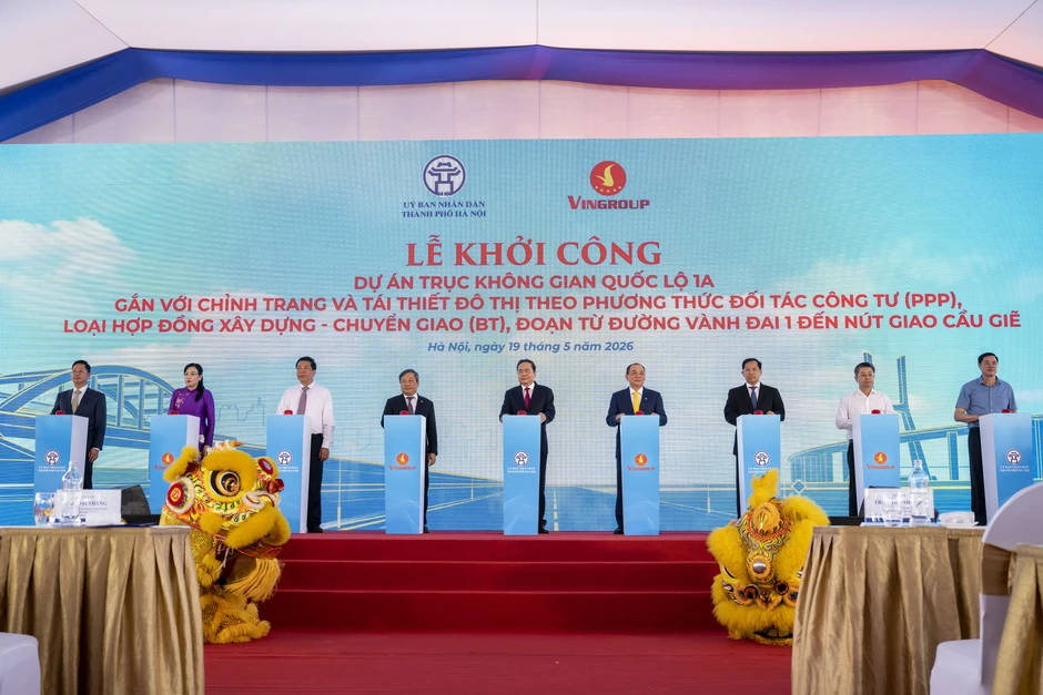 Hà Nội khởi công mở rộng quốc lộ 1A đoạn Vành đai 1 - Cầu Giẽ lên 16 làn xe