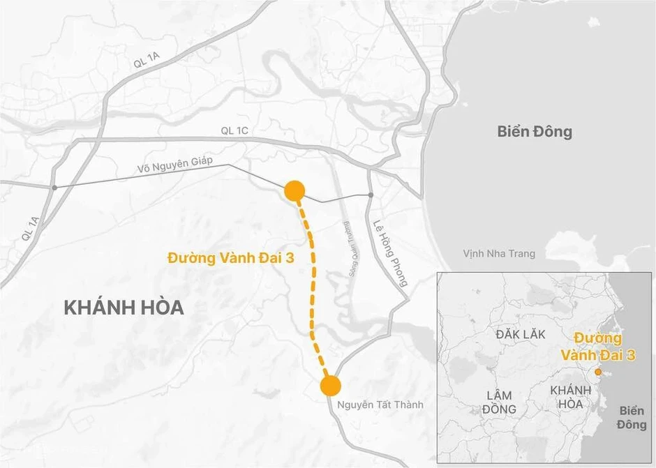 Khánh Hòa làm đường vành đai hơn 2.200 tỷ đồng
