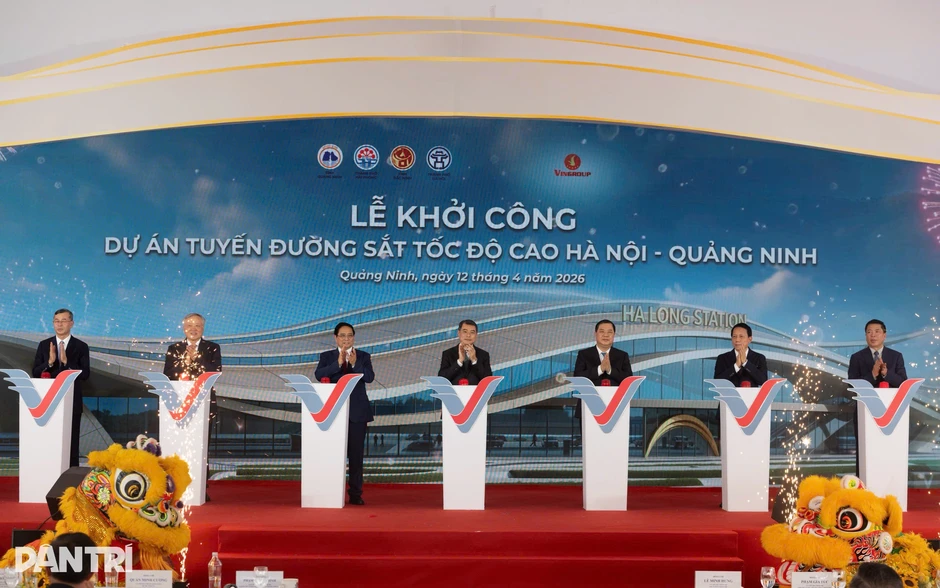Khởi công tuyến đường sắt tốc độ cao Hà Nội - Quảng Ninh Khởi công tuyến đường sắt tốc độ cao Hà Nội - Quảng Ninh