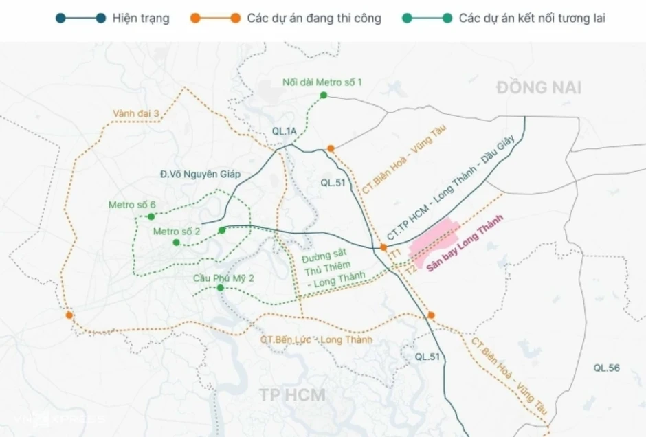 Kịch bản đi tàu 30 phút giữa Tân Sơn Nhất - Long Thành - Báo TinVina Kịch bản đi tàu 30 phút giữa Tân Sơn Nhất - Long Thành - Báo TinVina