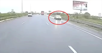 Lạc đường, tài xế taxi đi ngược chiều trên cao tốc Pháp Vân - Cầu Giẽ