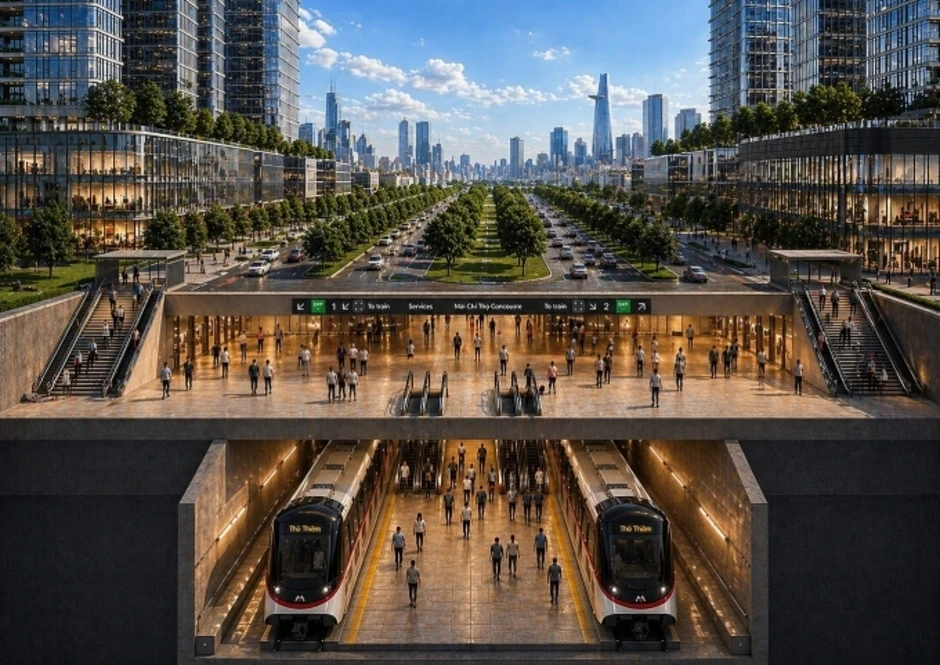 Metro qua sông Sài Gòn có độ sâu gần gấp đôi hầm Thủ Thiêm Metro qua sông Sài Gòn có độ sâu gần gấp đôi hầm Thủ Thiêm