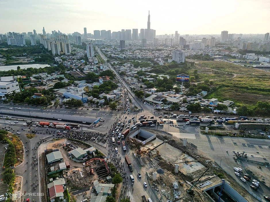Nút giao An Phú chậm tiến độ, nguy cơ gián đoạn kết nối sân bay Long Thành Nút giao An Phú chậm tiến độ, nguy cơ gián đoạn kết nối sân bay Long Thành