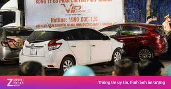 Ôtô tông liên hoàn 7 phương tiện ở Hà Nội