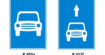 Phân biệt biển báo hiệu dành cho ô tô, chỉ khác nhau dấu mũi tên thế nào?