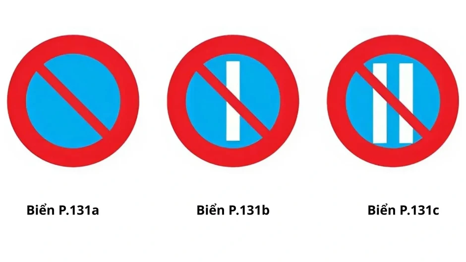 Phân biệt một và hai gạch trắng trên biển cấm đỗ xe Phân biệt một và hai gạch trắng trên biển cấm đỗ xe