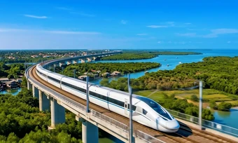 Phối cảnh đường sắt cao tốc đầu tiên vừa được khởi công