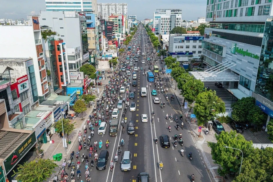 Phương án phân làn đường đảo chiều đầu tiên ở TP HCM Phương án phân làn đường đảo chiều đầu tiên ở TP HCM
