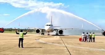 Quảng Trị đón chuyến bay đầu tiên từ Cam Ranh