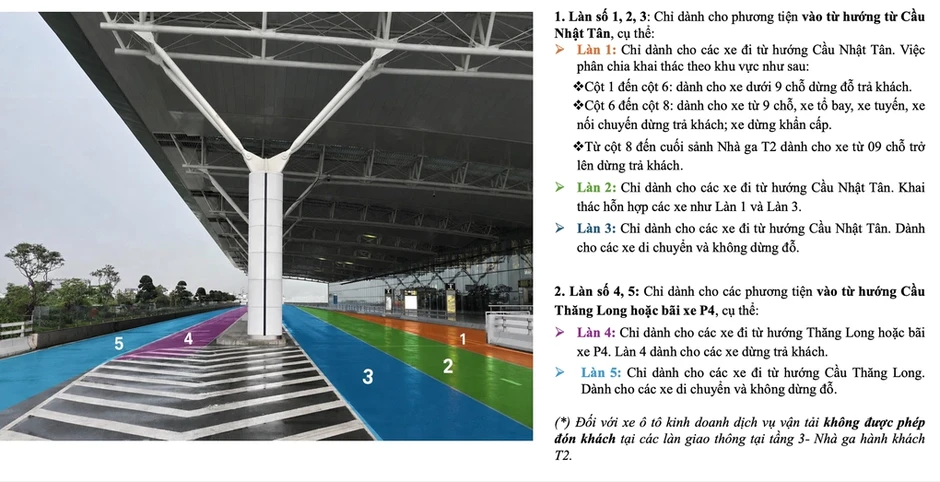 Sân bay Nội Bài thay đổi phương án đón, trả khách Sân bay Nội Bài thay đổi phương án đón, trả khách
