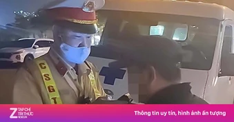 Tài xế lái 'xe cứu thương' biển xanh vi phạm nồng độ cồn