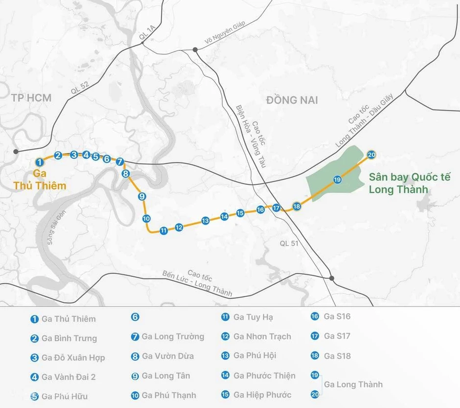 Tàu điện Thủ Thiêm - Long Thành chạy tối đa 120 km/h, chở 47.000 khách mỗi giờ Tàu điện Thủ Thiêm - Long Thành chạy tối đa 120 km/h, chở 47.000 khách mỗi giờ