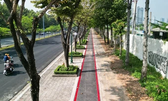 TP HCM kéo dài làn xe đạp ở Thủ Thiêm, kết nối metro