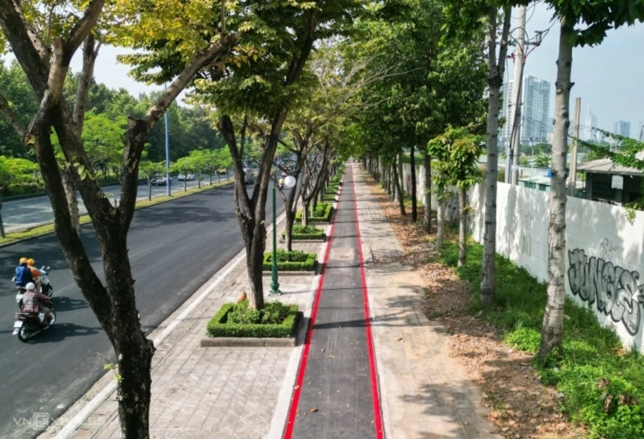 TP HCM kéo dài làn xe đạp ở Thủ Thiêm, kết nối metro TP HCM kéo dài làn xe đạp ở Thủ Thiêm, kết nối metro