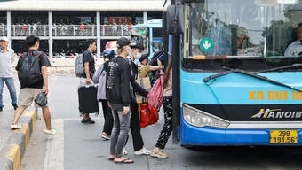 Transerco phục vụ an toàn cho hàng trăm nghìn hành khách đi lại&nbsp;dịp nghỉ lễ 30/4 và 1/5