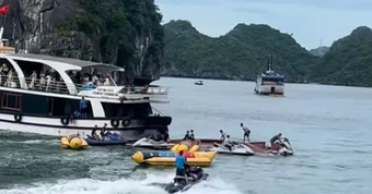 Va chạm tàu du lịch trên vịnh Lan Hạ, một nữ du khách tử vong