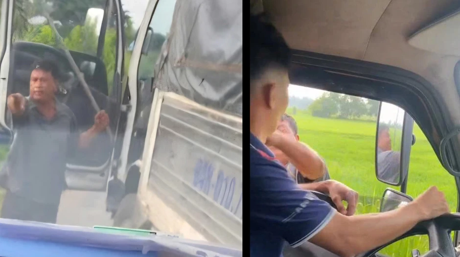 Xin vượt không được, tài xế chặn đường đánh chảy máu mũi người khác Xin vượt không được, tài xế chặn đường đánh chảy máu mũi người khác
