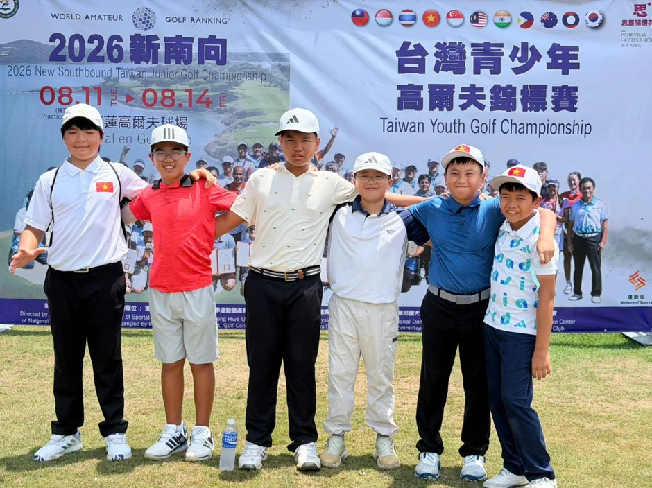 5 tài năng golf trẻ Việt Nam thử sức tại đấu trường quốc tế