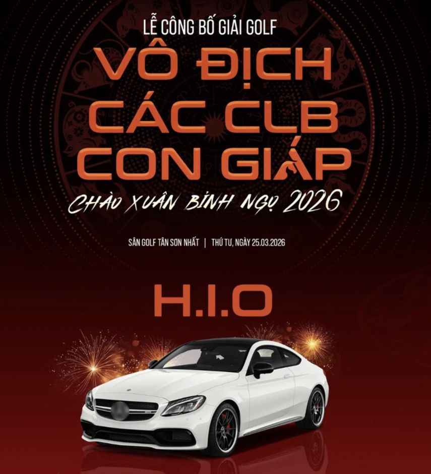 Công bố Giải Golf vô địch Các CLB Con Giáp - Chào Xuân Bính Ngọ 2026 Công bố Giải Golf vô địch Các CLB Con Giáp - Chào Xuân Bính Ngọ 2026