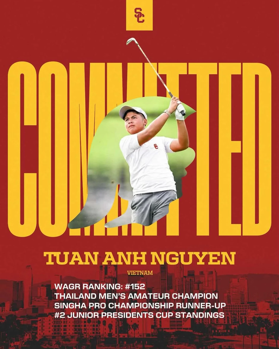 Nguyễn Tuấn Anh đầu quân cho Đại học Southern California, thi đấu trong hệ thống NCAA Nguyễn Tuấn Anh đầu quân cho Đại học Southern California, thi đấu trong hệ thống NCAA