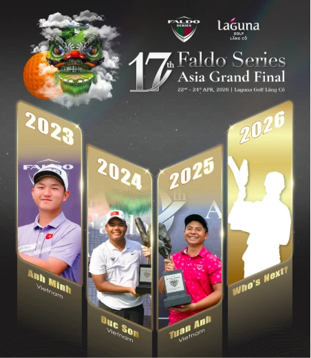 Nhà vô địch Tiền Phong Golf Championship 2025 Nguyễn Trọng Hoàng dẫn đầu Faldo Series Asia 2026 Nhà vô địch Tiền Phong Golf Championship 2025 Nguyễn Trọng Hoàng dẫn đầu Faldo Series Asia 2026