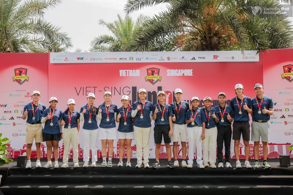 Tuyển golf trẻ Việt Nam vô địch mùa giải đầu tiên Viet - Sing Junior Alliance Cup 2026