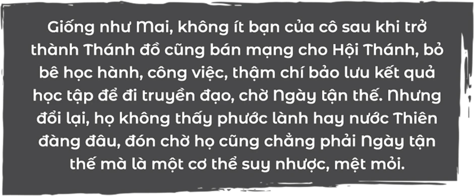 Nữ Thánh đồ vẫy vùng thoát khỏi 'địa ngục trần gian' Hội Thánh Đức Chúa Trời Mẹ Nữ Thánh đồ vẫy vùng thoát khỏi 'địa ngục trần gian' Hội Thánh Đức Chúa Trời Mẹ