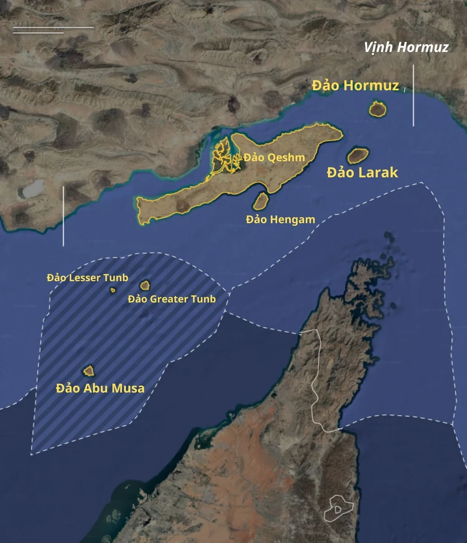 Biết gì về chuỗi 7 hòn đảo - ‘tuyến phòng thủ chính’ của Iran trấn giữ eo biển Hormuz? Biết gì về chuỗi 7 hòn đảo - ‘tuyến phòng thủ chính’ của Iran trấn giữ eo biển Hormuz?