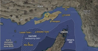 Chuỗi 7 hòn đảo tạo thành 'tuyến phòng thủ chính’ của Iran ở Hormuz