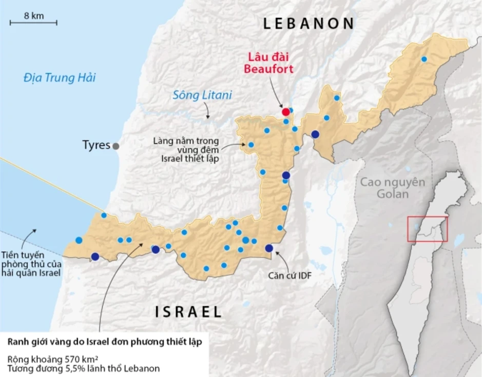 Cuộc trở lại của Israel tại pháo đài Lebanon sau gần ba thập kỷ Cuộc trở lại của Israel tại pháo đài Lebanon sau gần ba thập kỷ