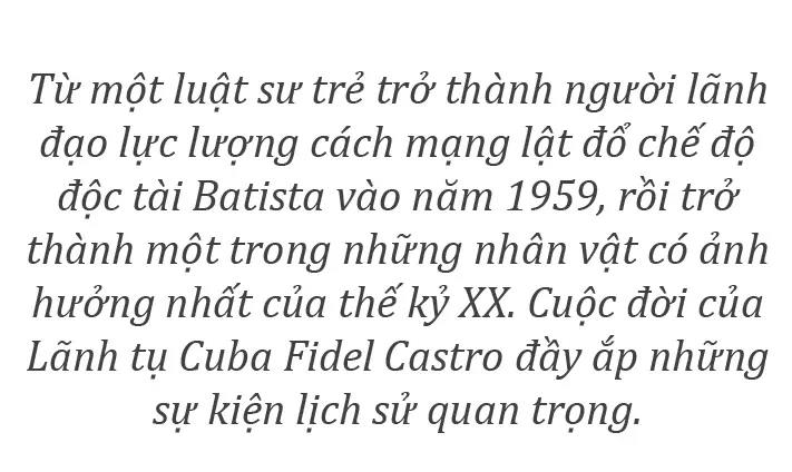 Lãnh tụ Cuba Fidel Castro: Biểu tượng của sự kiên định với đường lối độc lập, tự chủ Lãnh tụ Cuba Fidel Castro: Biểu tượng của sự kiên định với đường lối độc lập, tự chủ