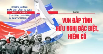 Lãnh tụ Cuba Fidel Castro: Vun đắp tình hữu nghị đặc biệt, hiếm có