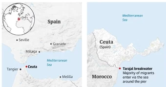 Vì sao Ceuta trở thành 'điểm nóng' giữa khủng hoảng nhập cư ở Tây Ban Nha?