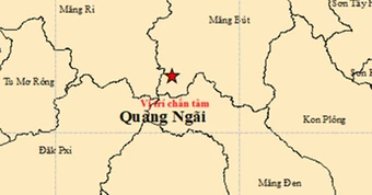 Động đất mạnh 3,9 độ ở Quảng Ngãi