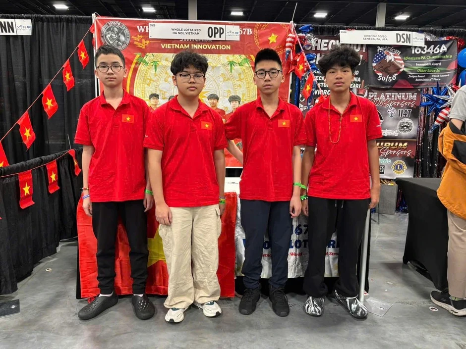 Học sinh Việt Nam tiếp tục khẳng định vị thế tại giải robot thế giới Học sinh Việt Nam tiếp tục khẳng định vị thế tại giải robot thế giới