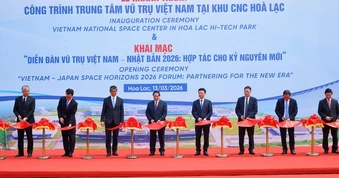 Khánh thành Trung tâm Vũ trụ Việt Nam ở Hoà Lạc