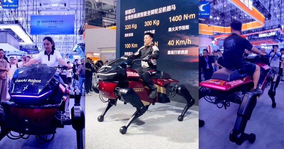 Trung Quốc trình diễn "ngựa máy" có thể chở người Trung Quốc trình diễn "ngựa máy" có thể chở người