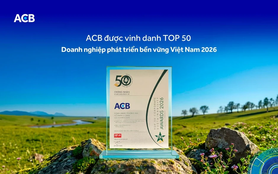 ACB được vinh danh Top 50 Doanh nghiệp phát triển bền vững tiêu biểu ACB được vinh danh Top 50 Doanh nghiệp phát triển bền vững tiêu biểu