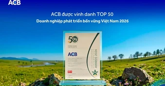 ACB được vinh danh Top 50 Doanh nghiệp phát triển bền vững tiêu biểu