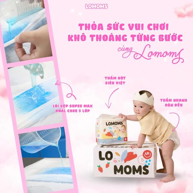 Bỉm Hàn tiếp tục mở rộng thị phần tại Việt Nam, Lomoms có gì đáng chú ý?