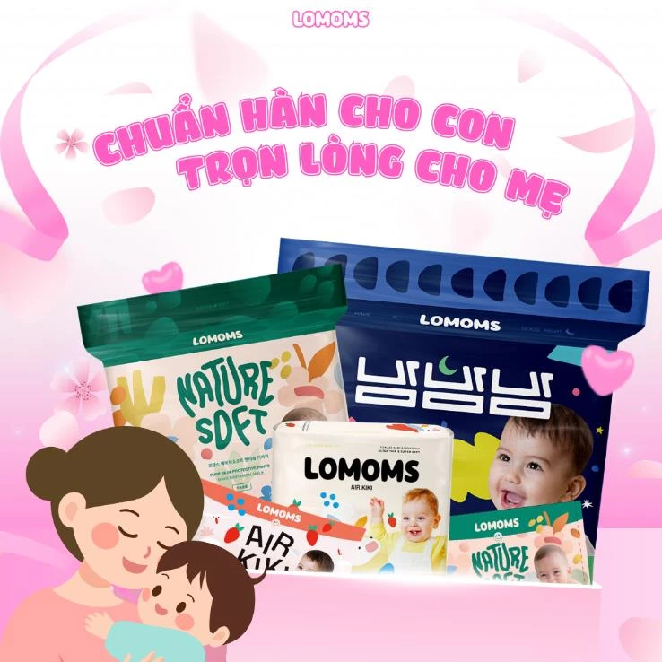 Bỉm Hàn tiếp tục mở rộng thị phần tại Việt Nam, Lomoms có gì đáng chú ý?