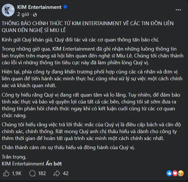 Chân dung KIM Entertainment: Quản lý Miu Lê và loạt sao đình đám, quảng bá được dìu dắt bởi Hari Won Chân dung KIM Entertainment: Quản lý Miu Lê và loạt sao đình đám, quảng bá được dìu dắt bởi Hari Won