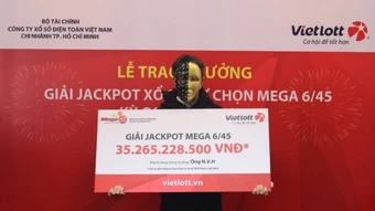 Chọn số theo ngày sinh cháu nội, người đàn ông tại TP. Hồ Chí Minh trúng Vietlott hơn 35 tỷ đồng
