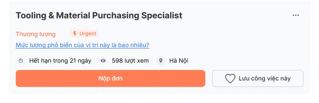 Con trai ông Phạm Nhật Vượng đang tuyển gấp nhân sự mới, công việc liên quan nhiều tới sản phẩm của công ty, ưu tiên người biết "nghe - nói - đọc - viết", mức lương gây tò mò Con trai ông Phạm Nhật Vượng đang tuyển gấp nhân sự mới, công việc liên quan nhiều tới sản phẩm của công ty, ưu tiên người biết "nghe - nói - đọc - viết", mức lương gây tò mò