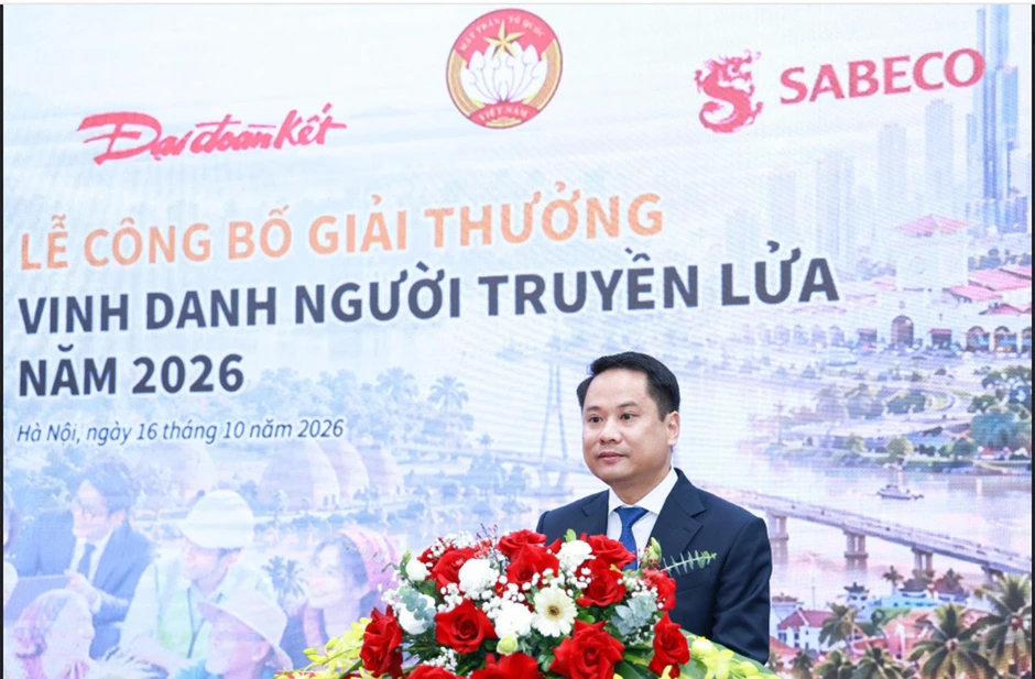 Công bố Giải thưởng “Vinh danh Người truyền lửa” cấp quốc gia năm 2026 Công bố Giải thưởng “Vinh danh Người truyền lửa” cấp quốc gia năm 2026