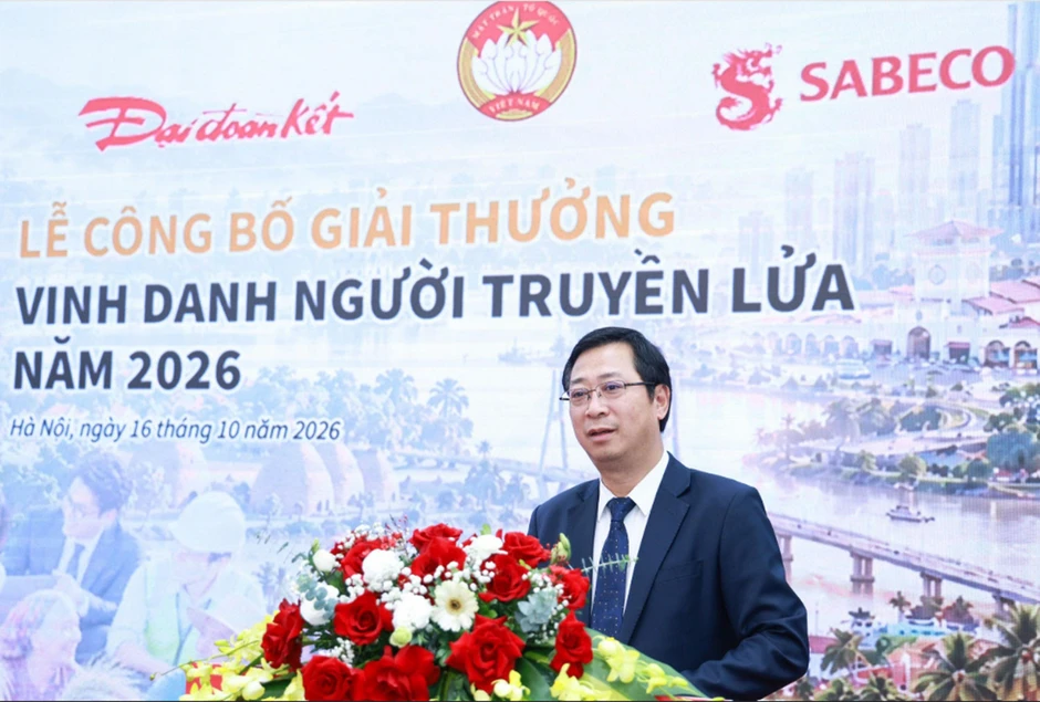 Công bố Giải thưởng “Vinh danh Người truyền lửa” cấp quốc gia năm 2026 Công bố Giải thưởng “Vinh danh Người truyền lửa” cấp quốc gia năm 2026