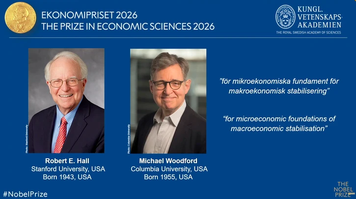 Hai người Mỹ đoạt Nobel Kinh tế nhờ giải bài toán suy thoái Hai người Mỹ đoạt Nobel Kinh tế nhờ giải bài toán suy thoái