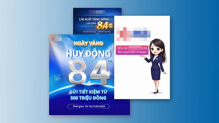 Lãi suất huy động chạm mốc 8,5%/năm Lãi suất huy động chạm mốc 8,5%/năm